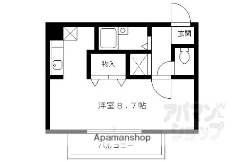 プレサンス京都御所西 7階 ワンルーム 賃貸物件詳細