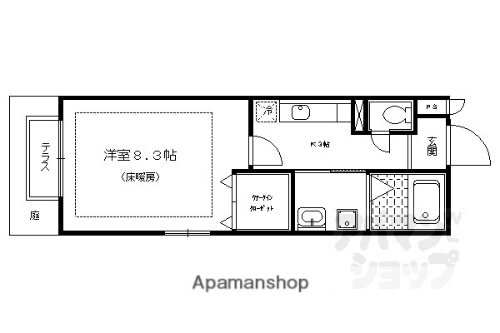 京都府京都市北区西賀茂神光院町 北大路駅 1K アパート 賃貸物件詳細