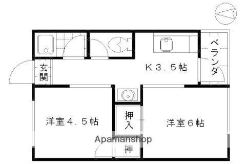 京都府京都市北区西賀茂神光院町 北大路駅 2K アパート 賃貸物件詳細