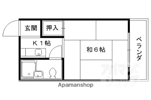 京都府京都市山科区西野山中鳥井町 小野駅 1K マンション 賃貸物件詳細