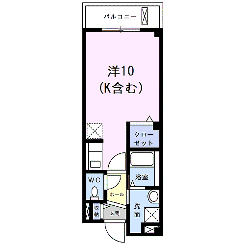 Ｃａｌｍｌｙ　Ｌｉｆｅ 3階 1K 賃貸物件詳細