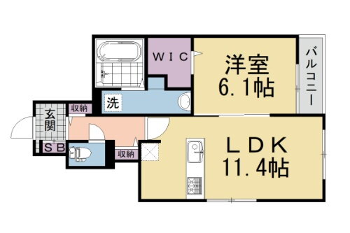 ウッドヴィレッジＭＩＮＯＲＵⅢ 1階 1LDK 賃貸物件詳細