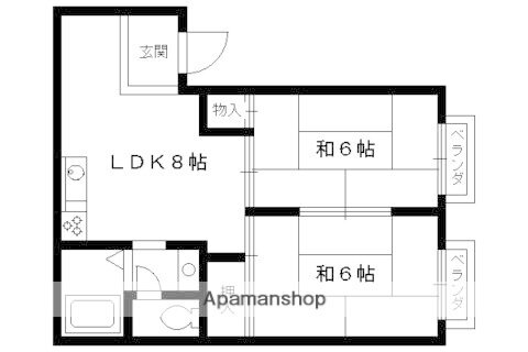 京都府宇治市大久保町北ノ山 大久保駅 2LDK アパート 賃貸物件詳細