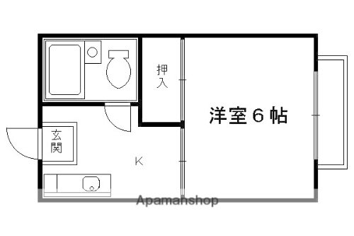 京都府京都市右京区花園一条田町 花園駅 1K アパート 賃貸物件詳細
