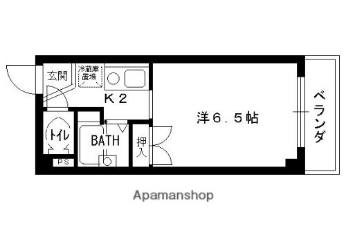 レジデンスオザック 4階 1K 賃貸物件詳細