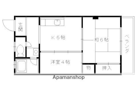 梅津マンション 2階 2DK 賃貸物件詳細