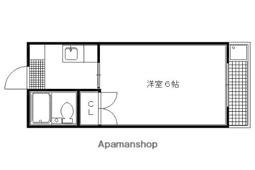 やまいくマンション 2階 1K 賃貸物件詳細