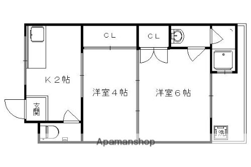 京都府京都市右京区西京極郡町 西京極駅 2K マンション 賃貸物件詳細