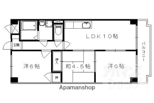 京都府京都市山科区勧修寺閑林寺 小野駅 3LDK マンション 賃貸物件詳細