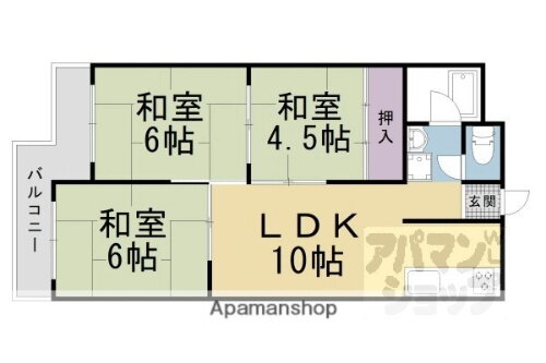 京都府京都市山科区北花山西ノ野町 御陵駅 3LDK マンション 賃貸物件詳細