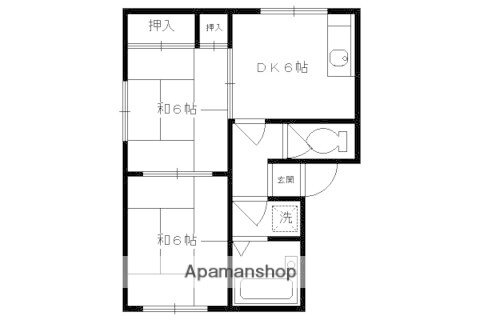 京都府京都市伏見区桃山町日向 六地蔵駅 2DK アパート 賃貸物件詳細