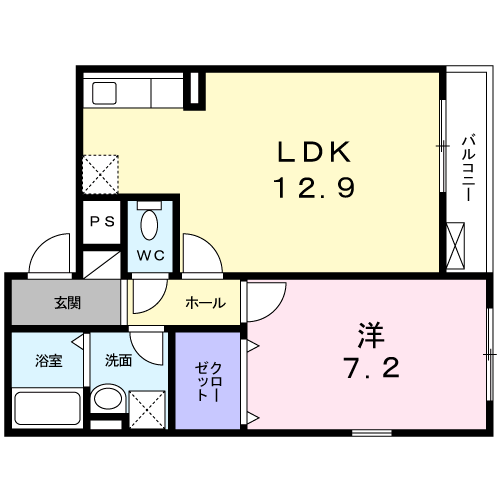 京都府城陽市富野北垣内 富野荘駅 1LDK アパート 賃貸物件詳細