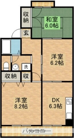 ハミングハウス 2階 3DK 賃貸物件詳細
