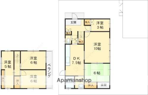 大阪府枚方市長尾東町１丁目 長尾駅 5SDK 一戸建て 賃貸物件詳細