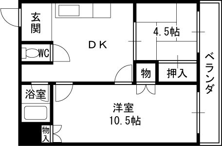 アビタ諸福 2階 2LDK 賃貸物件詳細