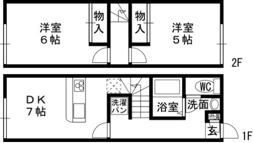 大阪府八尾市教興寺４丁目 高安駅 2DK アパート 賃貸物件詳細