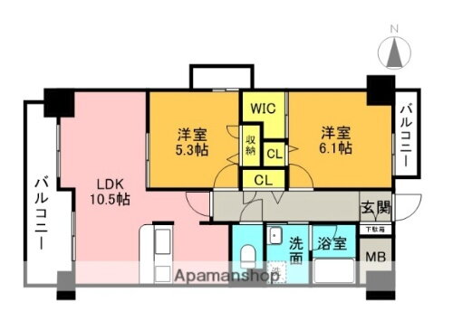 大阪府高槻市庄所町 高槻駅 2LDK マンション 賃貸物件詳細