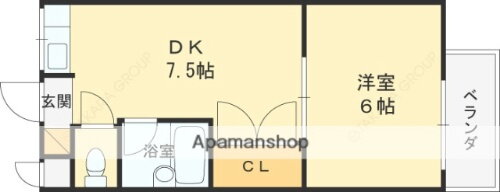 大阪府東大阪市中石切町４丁目 新石切駅 1DK マンション 賃貸物件詳細