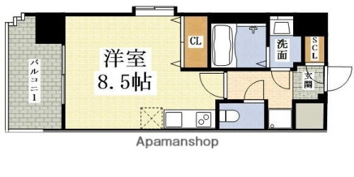 プレサンス神崎川ファインブレス 3階 ワンルーム 賃貸物件詳細