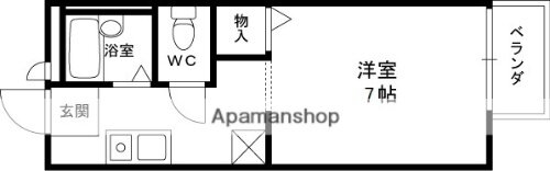 兵庫県宝塚市塔の町 小林駅 1K アパート 賃貸物件詳細