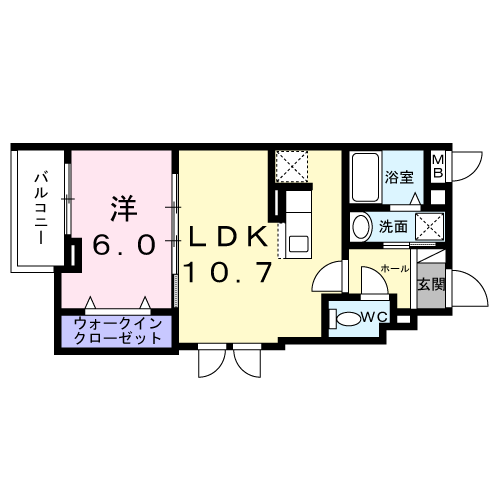 フォーチュンパークⅣ 3階 1LDK 賃貸物件詳細