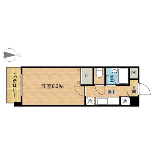 兵庫県尼崎市田能３丁目 園田駅 1K マンション 賃貸物件詳細