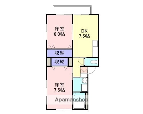 マンションカラマス 1階 2DK 賃貸物件詳細