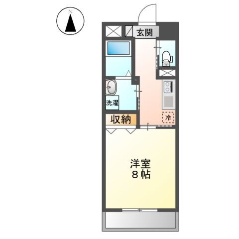 岡山県岡山市北区柳町２丁目 岡山駅 1K マンション 賃貸物件詳細