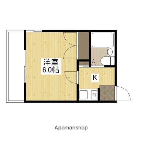 エステート中広 4階 1K 賃貸物件詳細