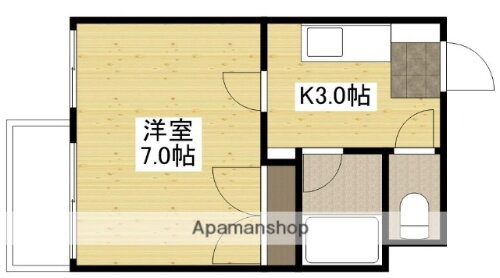 広島県広島市西区上天満町 観音町駅 1K マンション 賃貸物件詳細