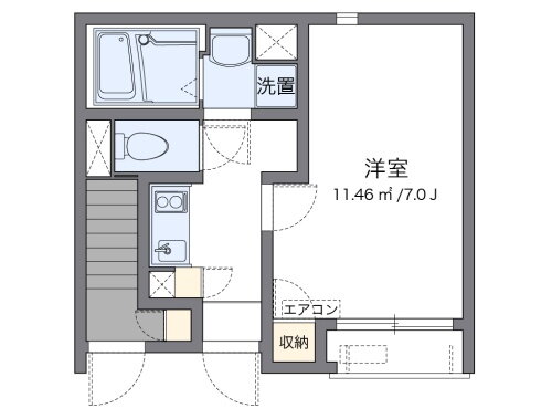 広島県安芸郡海田町西浜 海田市駅 1K アパート 賃貸物件詳細