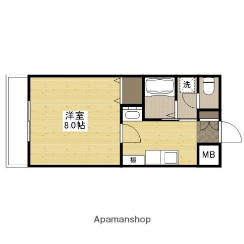 広島県広島市安佐北区落合南２丁目 1K マンション 賃貸物件詳細