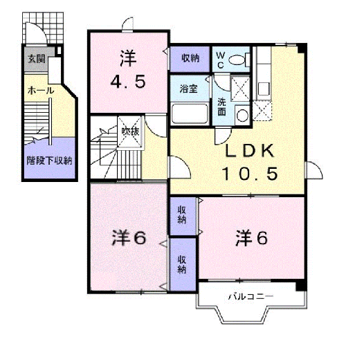 広島県福山市山手町５丁目 福山駅 3LDK アパート 賃貸物件詳細