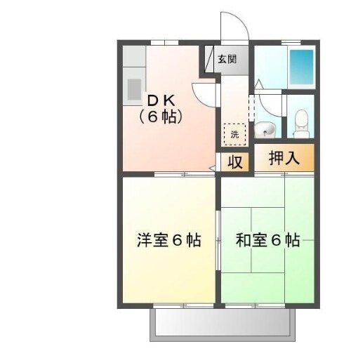 広島県福山市引野町東 福山駅 2DK アパート 賃貸物件詳細