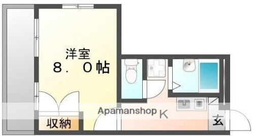 広島県福山市西深津町６丁目 福山駅 1K アパート 賃貸物件詳細