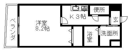 広島県福山市入船町１丁目 福山駅 1K マンション 賃貸物件詳細