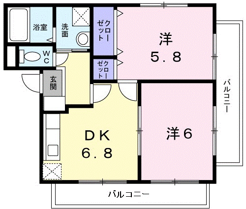 広島県安芸郡熊野町川角５丁目 矢野駅 2DK アパート 賃貸物件詳細