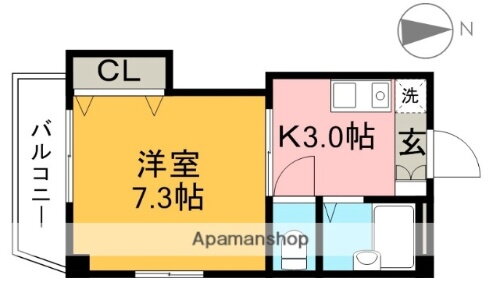 高知県高知市愛宕町４丁目 高知駅 1K アパート 賃貸物件詳細