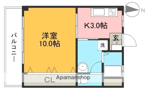 高知県高知市高須３丁目 新木駅 1K マンション 賃貸物件詳細