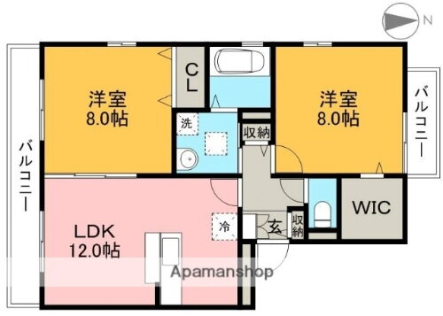 高知県高知市南川添 薊野駅 2LDK アパート 賃貸物件詳細