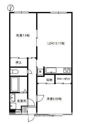 福岡県春日市下白水南５丁目 博多南駅 2LDK マンション 賃貸物件詳細