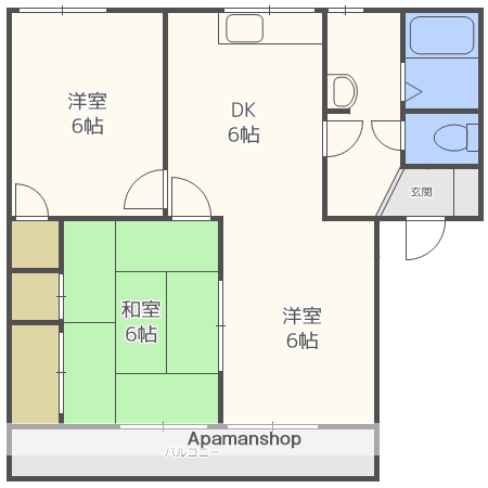 福岡県福岡市東区和白丘１丁目 福工大前駅 3DK アパート 賃貸物件詳細