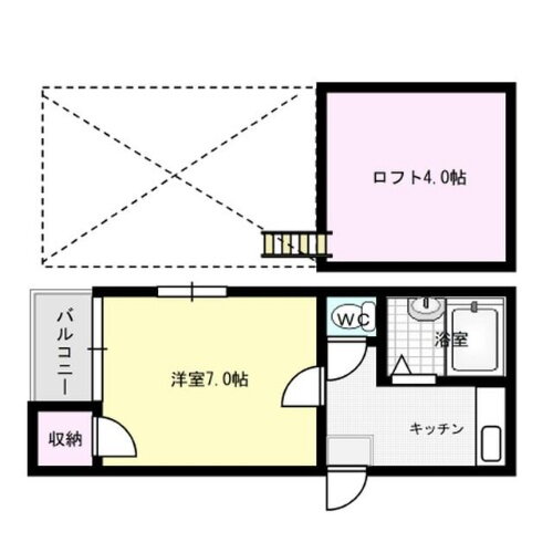 福岡県福岡市中央区地行３丁目 西新駅 1K アパート 賃貸物件詳細