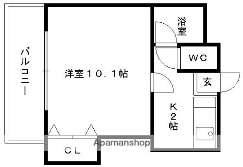 福岡県福岡市中央区唐人町２丁目 唐人町駅 1K アパート 賃貸物件詳細