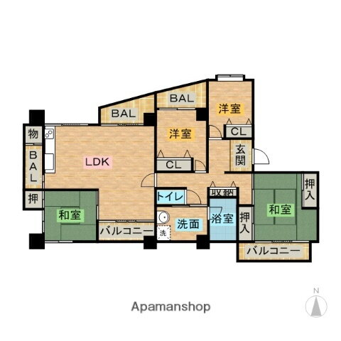 福岡県福岡市城南区鳥飼４丁目 西新駅 4LDK マンション 賃貸物件詳細