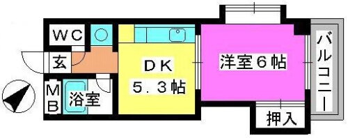 福岡県福岡市南区高宮３丁目 高宮駅 1DK マンション 賃貸物件詳細