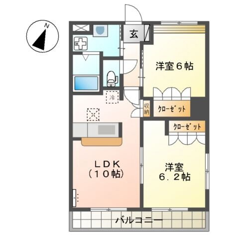 佐賀県伊万里市立花町 伊万里駅 2LDK アパート 賃貸物件詳細