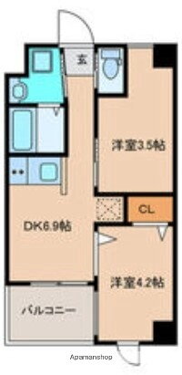 福岡県福岡市西区周船寺３丁目 九大学研都市駅 2DK マンション 賃貸物件詳細