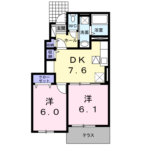 熊本県上益城郡御船町大字木倉 健軍町駅 2DK アパート 賃貸物件詳細