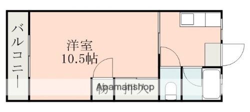 熊本県熊本市中央区島崎１丁目 段山町駅 1K アパート 賃貸物件詳細